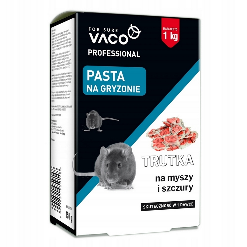 VACO PROFESSIONAL Pasta Jed na myši a potkany (krabička) - 1 kg